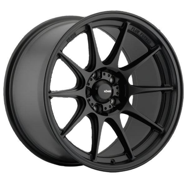 König Dekagram Semi-Matte Black (Set of 4)
