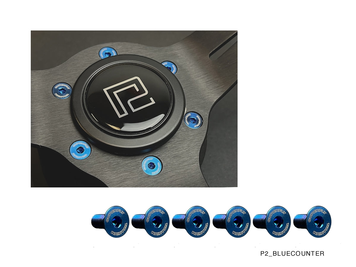 P2M COMPETITION STEERING WHEEL : 340MM DEEP CORN SUEDE