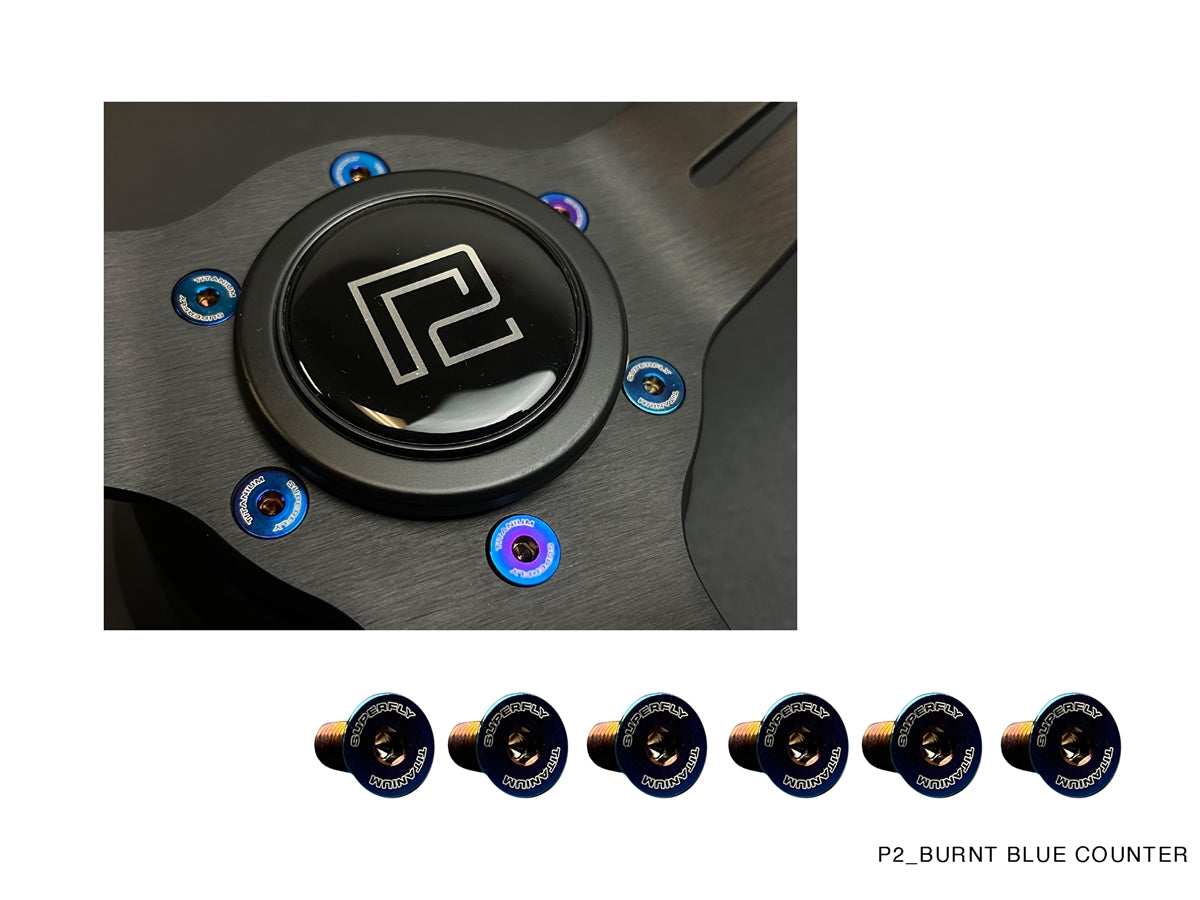 P2M COMPETITION STEERING WHEEL : 340MM DEEP CORN SUEDE