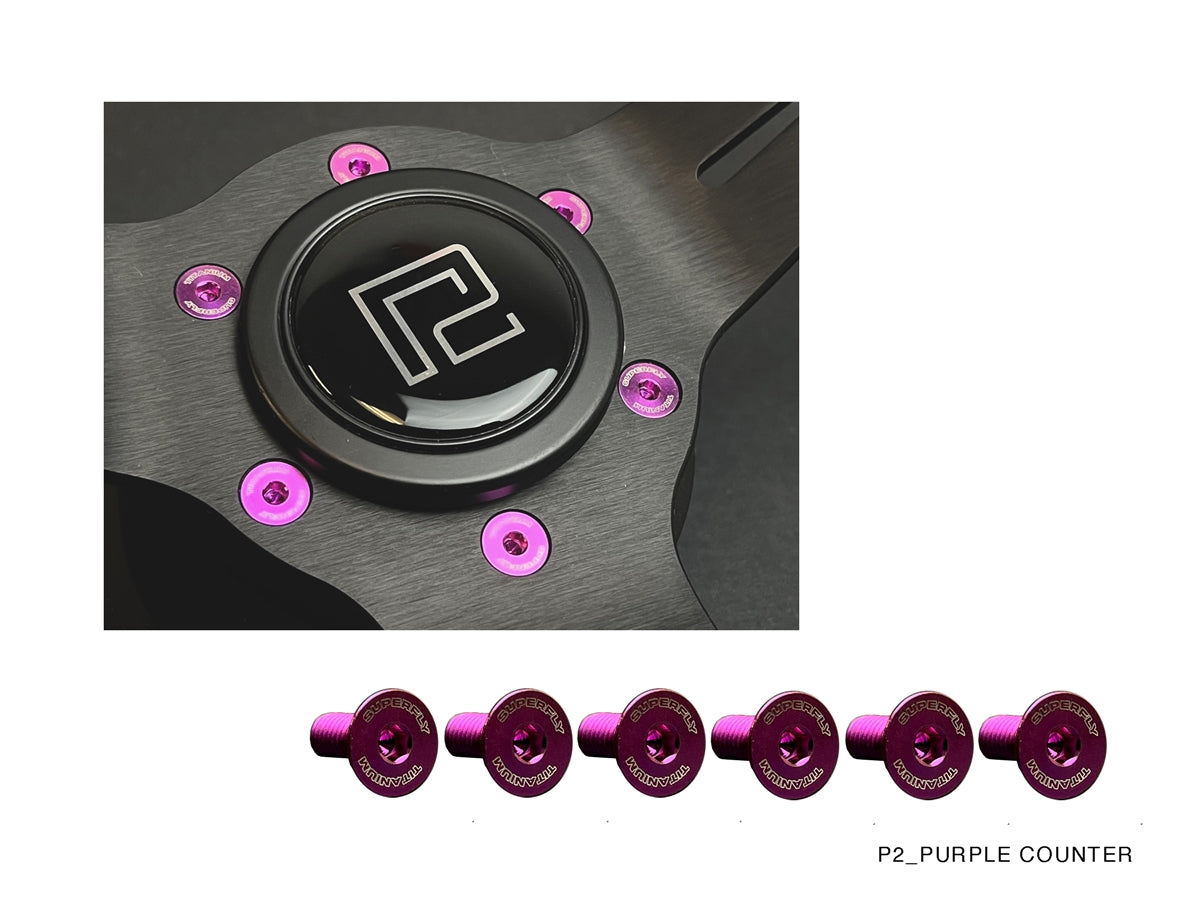 P2M COMPETITION STEERING WHEEL : 340MM DEEP CORN SUEDE