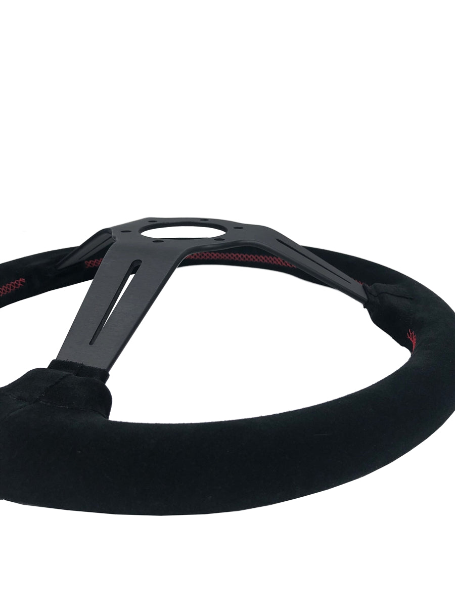 P2M COMPETITION STEERING WHEEL : 340MM DEEP CORN SUEDE