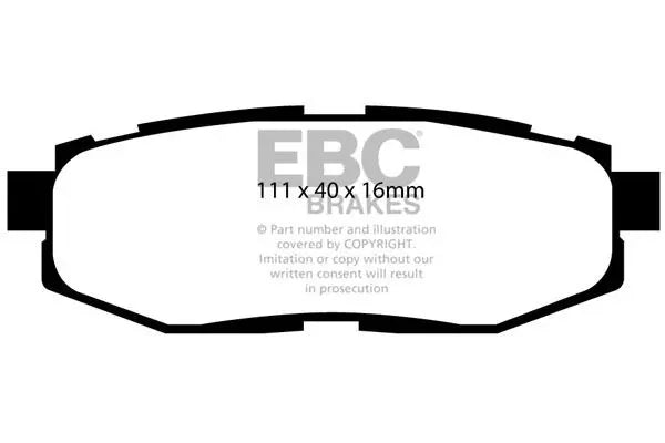 DP41758R - EBC Yellowstuff Brake Pads Rear