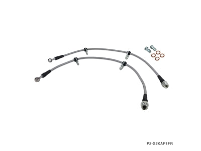 P2M HONDA S2000 YEAR 2000-03 S2000 (AP1) / 2004-05 (AP2) FRONT STEEL BRAIDED BRAKE LINES