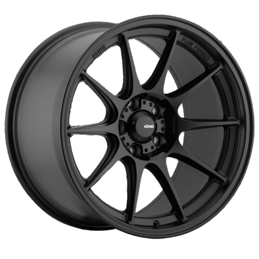 König Dekagram Semi-Matte Black (Set of 4)