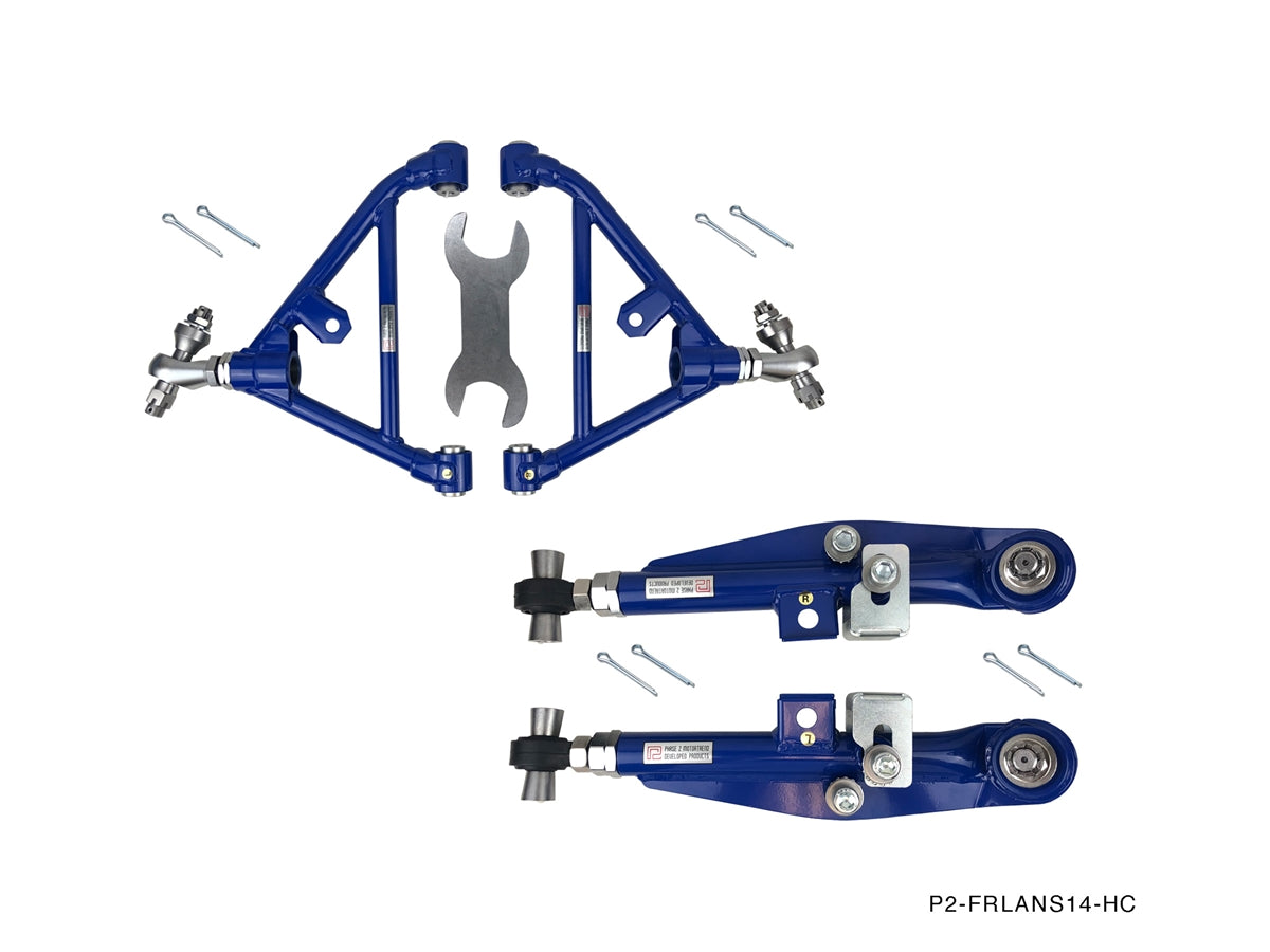 P2M COMBINATION : NISSAN S14 FRONT AND REAR LOWER CONTROL ARMS COMBO