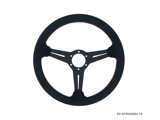 P2M COMPETITION STEERING WHEEL : 340MM STANDARD SUEDE