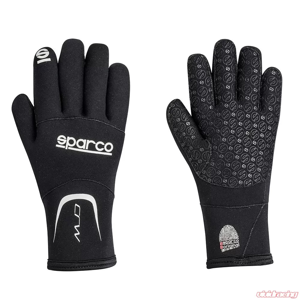 Sparco CRW Black Neoprene Karting Gloves